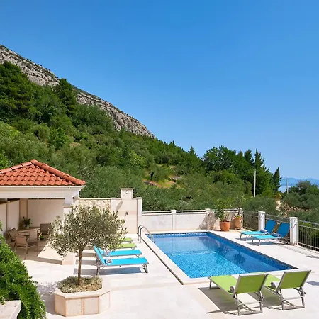 With Two Separate Four-bed Apartments, Private Pool, Grill And Garage Vila