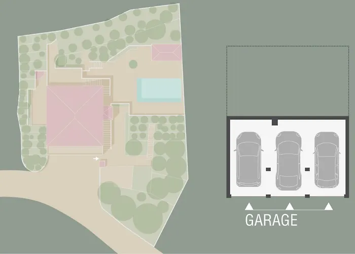 With Two Separate Four-bed Apartments, Private Pool, Grill And Garage